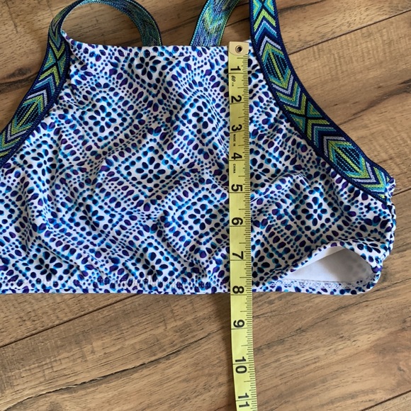 💜5 for $25💜Aztec blue bikini top XL 14/16 - Picture 4 of 9